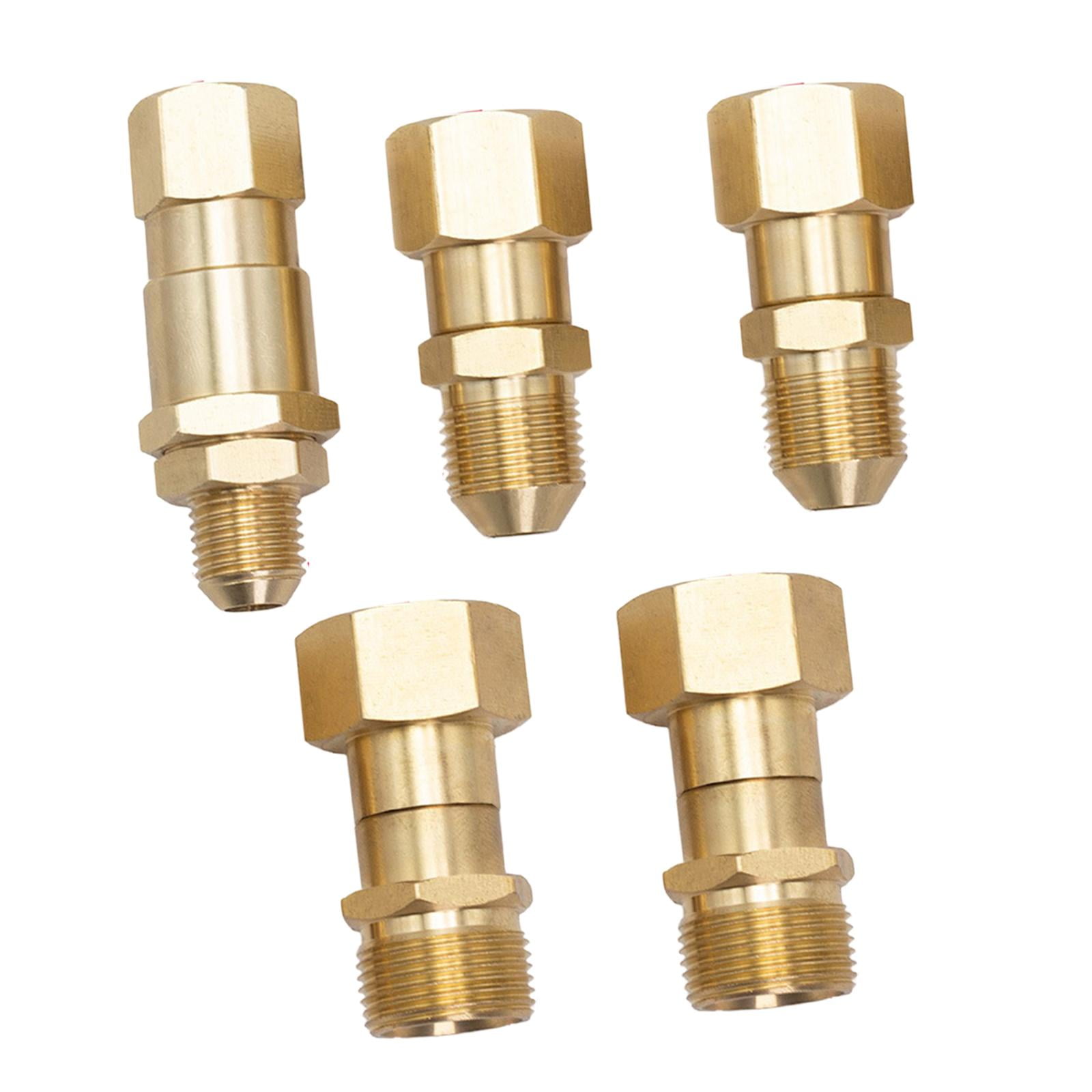 Aymzbd Pressure Washer Swivel Fitting Quick Connector Kink M14 M22 360 Degree Stainless