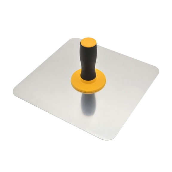 Aymzbd Protable Plastering Hand Tools Grip Handle Mud Tray Flooring Trowels Aluminum Plate 300x300mm for Home