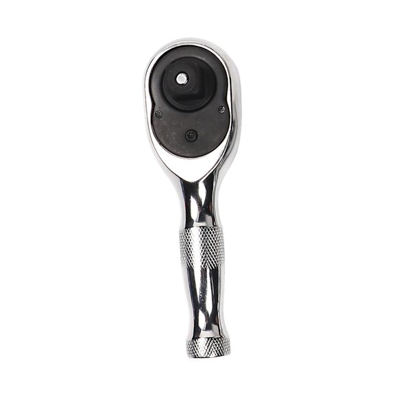 Aymzbd Quick Release Stubby Ratchet Wrench 72 Tooth Durable for Narrow Space Flexible Length 133mm
