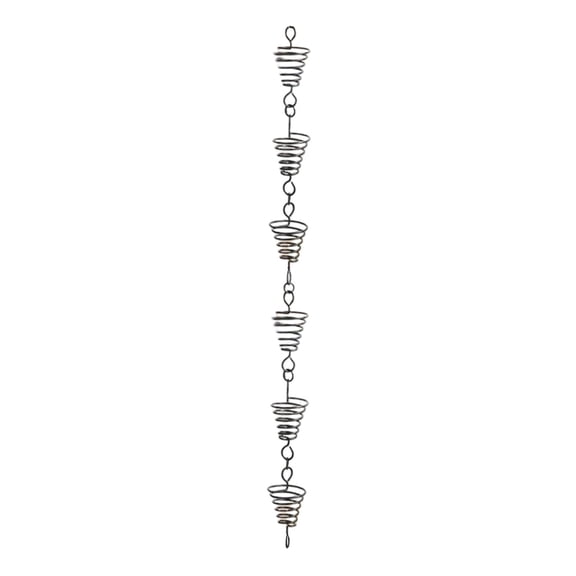 Aymzbd Rain Chain for Gutter Outdoor Rain Chains Metal Decorative for Divert Water Roof
