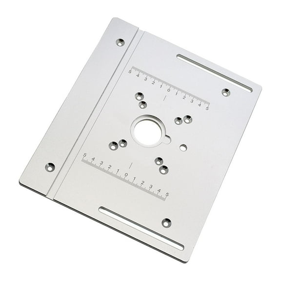Aymzbd Router Table Insert Plate Aluminum Alloy Router Table Insert Plate Sliding Fence B Plate