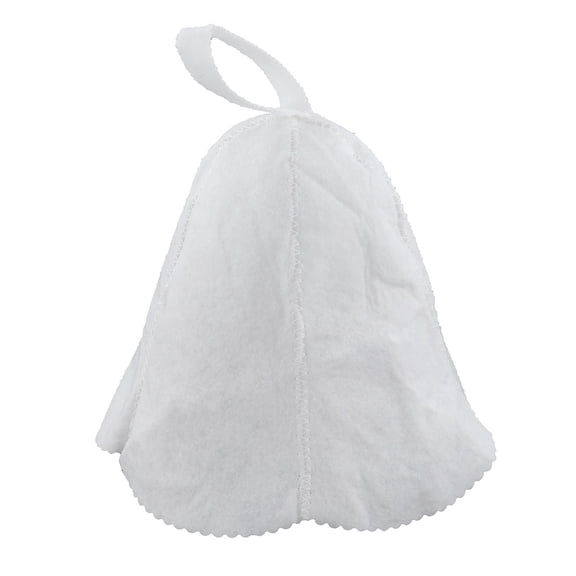 Aymzbd Sauna Cap Russian Banya Hat Baths Natural Wool Felt Outdoor for Spa Bath White
