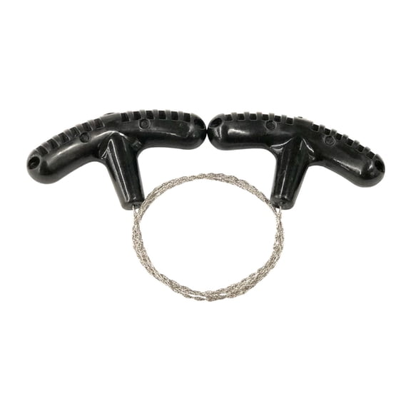 Aymzbd Stainless Steel Wire Saw Metal Cable Saw Cuts PE Pipe Scroll Hand Pocket String black