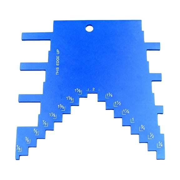 Aymzbd Step Depth Gauge for Router and Table Saw 2 in 1 Design Professional 112mmx111mm