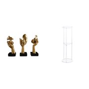 Aymzbd Thinker Statues Abstract Art Sculptures Resin Tabletop Figurines Decorative Character Crafts Suitable for Bedroom Bookshelf Office Gift Giving Hotel Entrance