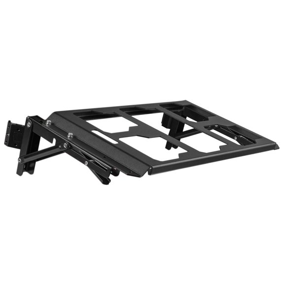 Aymzbd Tool Box Side Storage Folding Aluminum Alloy Holder Saving Space Side Shelf High