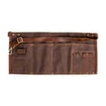 thumbnail image 1 of Aymzbd Waxed Canvas Tool Waist Apron Adjustable Belt 19.7x9.8inch Versatile Woodworking Brown, 1 of 9