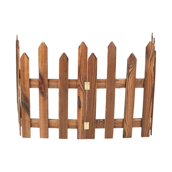 Aymzbd Wood Garden Fence Picket Fence Decor Decorative Border Landscaping Edging Border for Pool Yard Plant Borders Flower Beds Lawn L
