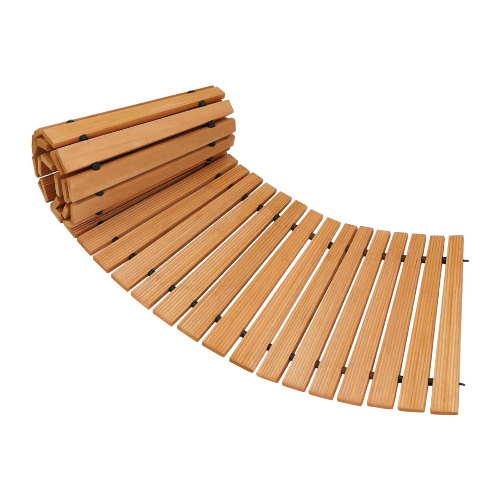 Aymzbd Wooden Garden Pathway Roll Out Walkway Beach Boardwalk Non Slip ...