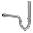 thumbnail image 1 of Ayna Decors Brushed Nickel P Trap in Brass Material, Basin Sink Waste Trap Drain Kit, 1 of 7