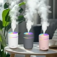 thumbnail image 1 of AynnQueen 300ml Portable Mini Humidifier Air Diffuser Quiet USB Mist Humidifiers Mini Essential Humidifier Colorful Light for Bedroom, Baby Room, Plants, Car, Yoga, Office, 1 of 8
