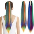 thumbnail image 1 of AynnQueen Ponytail Extension Claw Clip in Pony Tails Hair Extensions Synthetic Wavy Straight Secret Ponytail Hairpiece 18/21 Inch, 1 of 5
