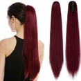 thumbnail image 1 of AynnQueen Ponytail Extension Claw Clip in Pony Tails Hair Extensions Synthetic Wavy Straight Secret Ponytail Hairpiece 18/21 Inch, 1 of 6