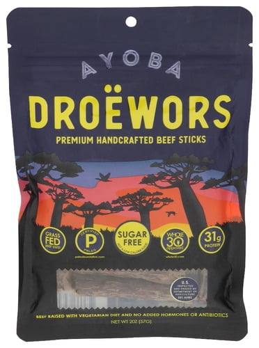Ayoba-Yo Droewors Beef Stick 2 oz (Pack of 8)