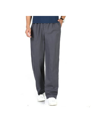 Spring Blue Full-Length Oversized Loose Fit Wide Leg Cargo Pants Men  Fashion Casual Plus Size Elastic Waist Jeans Street Trousers