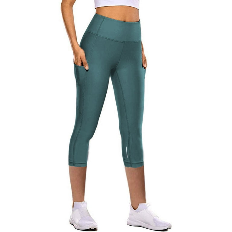 Ayolanni Gym Leggings for Women Women's Tight Elastic Quick Drying Yoga  Pants Reflective Seven Point Yoga Pants