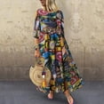 thumbnail image 1 of Ayolanni Holiday Dresses for Women 2025 Plaid Green Short Sleeve Midi Dresses Women Dresses for Church for Seniors XL, 1 of 6