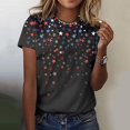 thumbnail image 1 of Ayolanni Independence Day Shirts Women Under 5 Dollars Short Sleeve T-Shirts Shirts for Teens L, 1 of 5