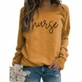 thumbnail image 1 of Ayolanni Long Sleeve Tops Women's Nurse Christmas Printed Long Sleeved Round Neck Sweater, 1 of 6