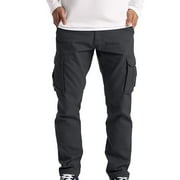 Ayolanni Mens Cargo Pants Chinos Elastic Waist Y2K Trousers Oversize Work Slacks with Pockets