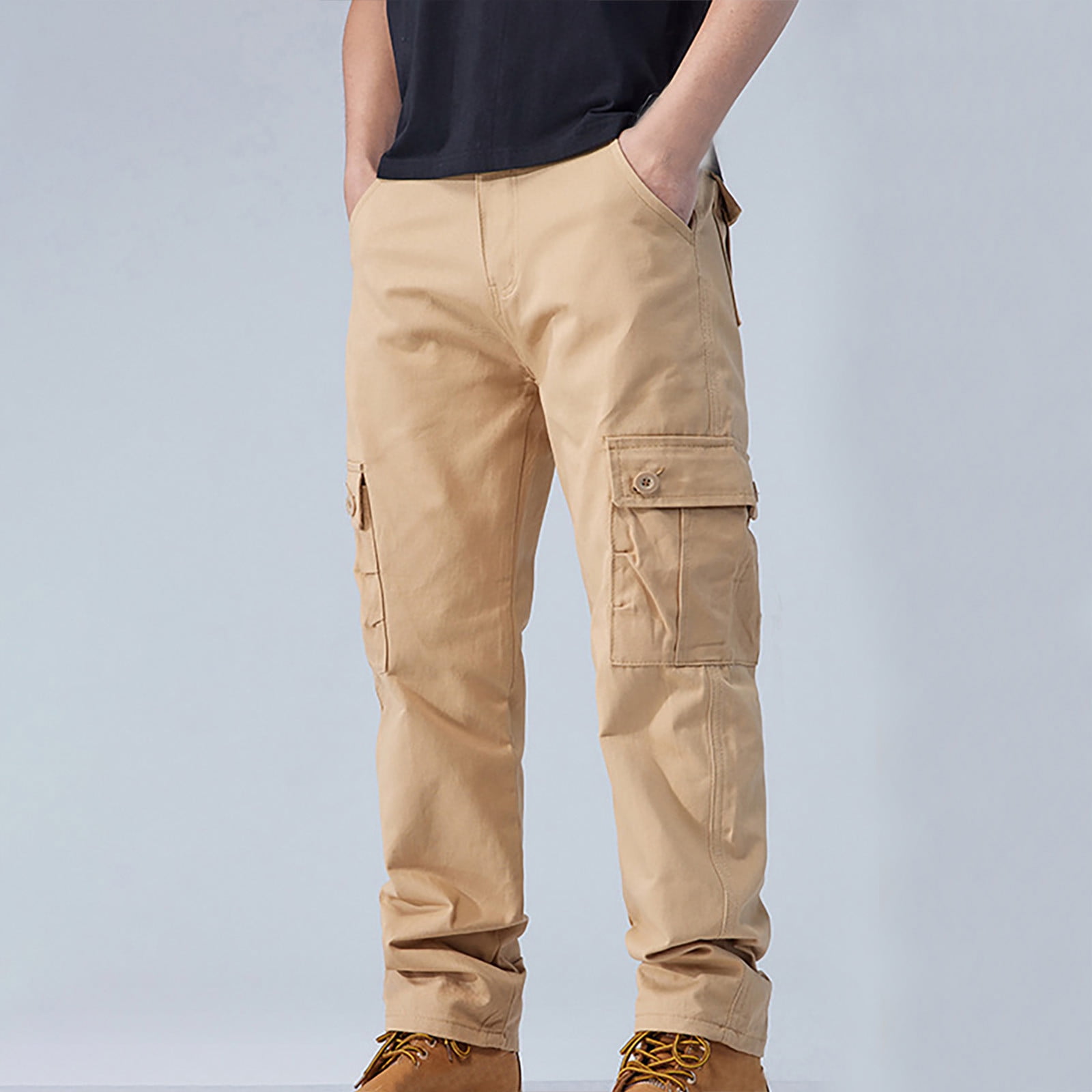 Ayolanni Mans Cotton Pants Chinos Elastic Waist Y2K Jordan Ubuy