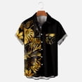 thumbnail image 1 of Ayolanni Men's Flower Casual Aloha Hawaiian Shirt Men's Hawaiian Shirt Short Sleeves Printed Button Down Summer Beach Shirts Tops, 1 of 5