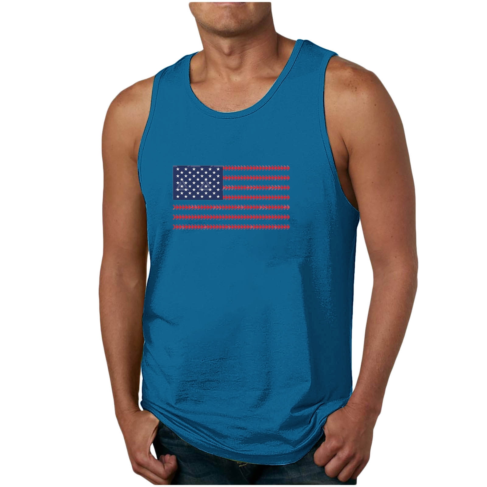 mens fourth of july tank tops