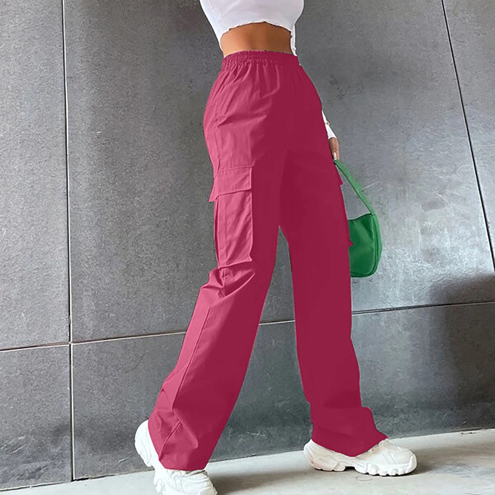 Ayolanni, Women's Loose Travel Pants, Plus Size L, Cargo - Walmart.com