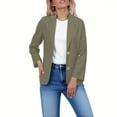 thumbnail image 1 of Ayolanni Professional Blazer Women Green Fitted Business Lapel Collar Winter Button Down Blazers Women Jacket L, 1 of 6