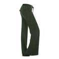 thumbnail image 1 of Ayolanni Wide-Leg Womens Pants Plus Size Jegging Army Green Drawstring Solid Pants Pants for Women Jeans Plus Size L, 1 of 5
