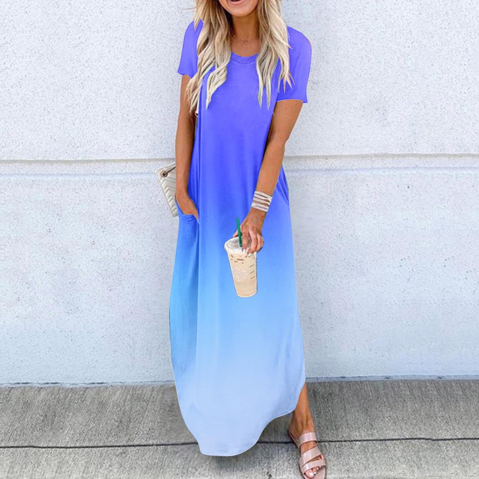 long sleeve maxi dress boho Black / 1X