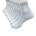 thumbnail image 1 of Ayolanni Womens Crew Socks Ankle Bamboo Breathable Cushion Socks for Women, 10-Pack, Size 5-10, 1 of 5