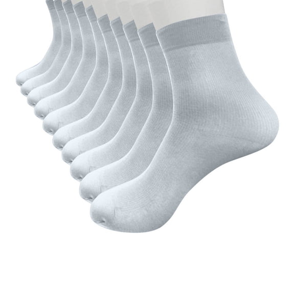 Ayolanni Womens Crew Socks Ankle Bamboo Breathable Cushion Socks for Women, 10-Pack, Size 5-10