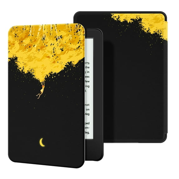 Ayotu Case for All-New Kindle(10th Gen, 2019 Release) - PU Leather Cover with Auto Wake/Sleep-Fits Amazon All-New Kindle 2019(Will not fit Kindle Paperwhite or Kindle Oasis), Child and Tree