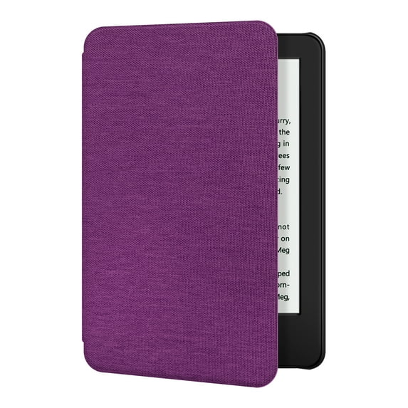 Ayotu Fabric Case for All-New Kindle 10th Gen 2019 Release Only - Thinnest&Lightest Smart Cover with Auto Wake/Sleep - Support Back Cover adsorption -(Not Fit Kindle Paperwhite 10th Gen 2018), Purple