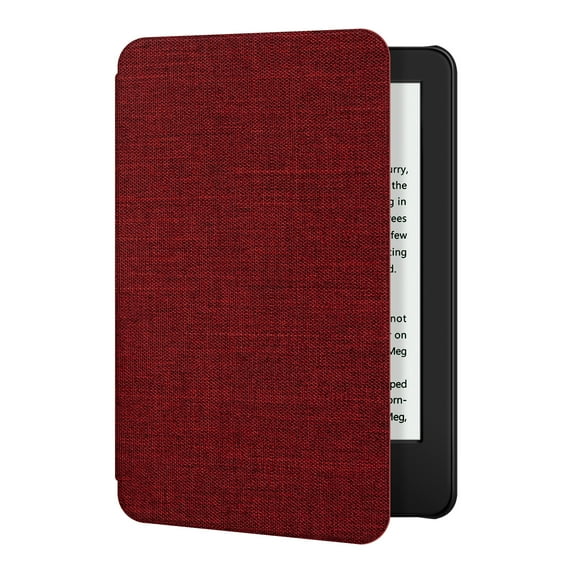 Ayotu Fabric Case for All-New Kindle 10th Gen 2019 Release Only - Thinnest&Lightest Smart Cover with Auto Wake/Sleep - Support Back Cover adsorption -(Not Fit Kindle Paperwhite 10th Gen 2018), Red