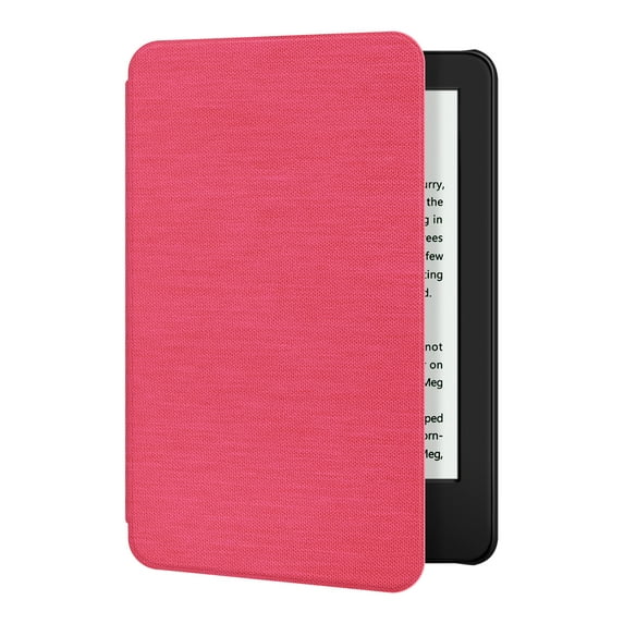 Ayotu Fabric Case for All-New Kindle 10th Gen 2019 Release Only - Thinnest&Lightest Smart Cover with Auto Wake/Sleep - Support Back Cover adsorption -(Not Fit Kindle Paperwhite 10th Gen 2018), Pink