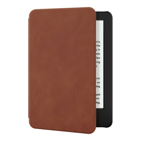 Ayotu Skin Touch Feeling Case for All-New Kindle 10th Gen 2019 Release Only - Thin&Light Smart Cover with Auto Wake/Sleep - Support Back Cover adsorption - (Not Fit Kindle Paperwhite), Brown