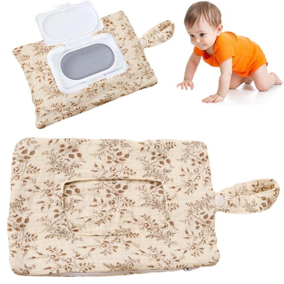 Ayprnig Baby Wipe Holder Diaper And Wipes Pouch Baby Wipes Travel Case Portable Baby Wipes Holder, Refillable Baby Wipes Container For Travel Diaper Wipe Holder Wipes Pouch
