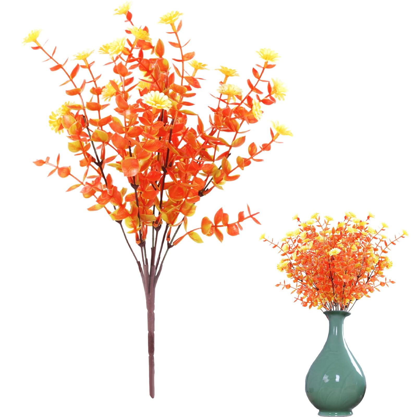 Ayprnig Fall Faux Flowers Fall Artificial Flowers For Outdoors Faux ...