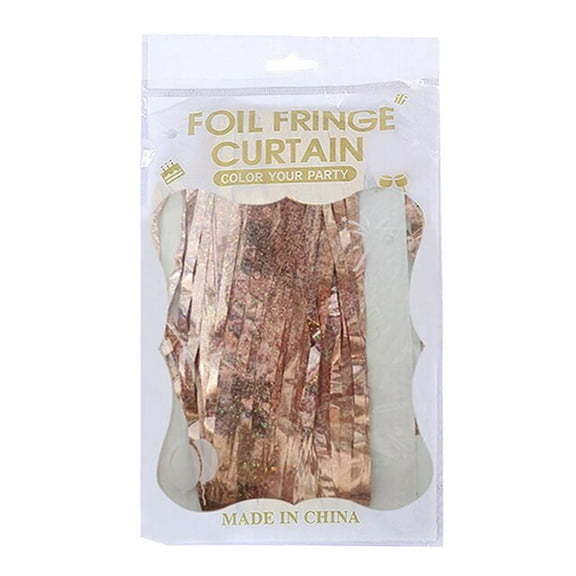 Ayprnig Party Streamers Birthday Streamers Party Decorations 100*200cm Foil Curtains Shimmer Curtain For Party Bright Rain Curtain Party Decoration Streamers Party Decorations Foil Curtain Backdrop