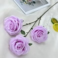 thumbnail image 1 of Ayprnig Single Artificial Rose, Realistic Fake Roses Faux Flowers with Long Stems, Real Touch Flowers, Gift for Anniversary, Home, Wedding, Valentines Day Decorations Light Purple 20 Inch, 1 of 9