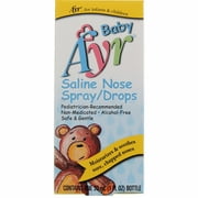 Ayr Baby Saline Children Nose Spray And Drops, Alcohol Free - 30 Ml, 2 Pack