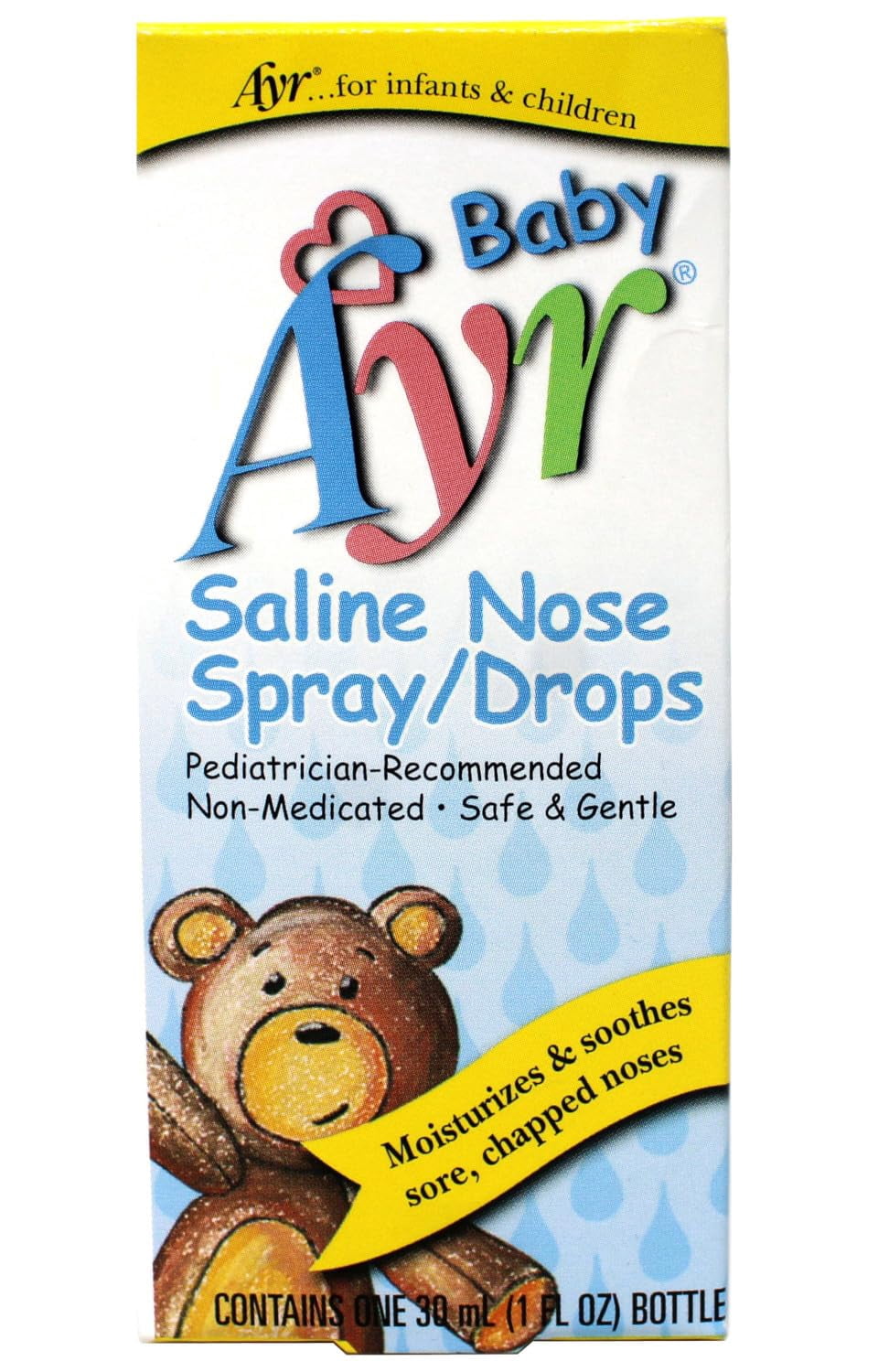 Ayr Baby Saline Nasal Spray/Drops, 1 Oz.