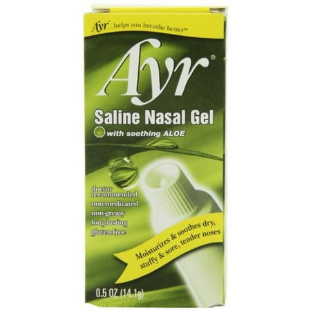 Ayr Saline Nasal Gel, With Soothing Aloe, (Pack of 20)