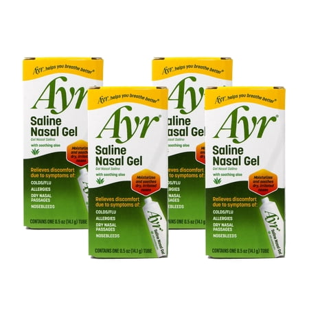 AYR Saline Nasal Gel with Soothing Aloe, 0.5 oz - 4 Pack