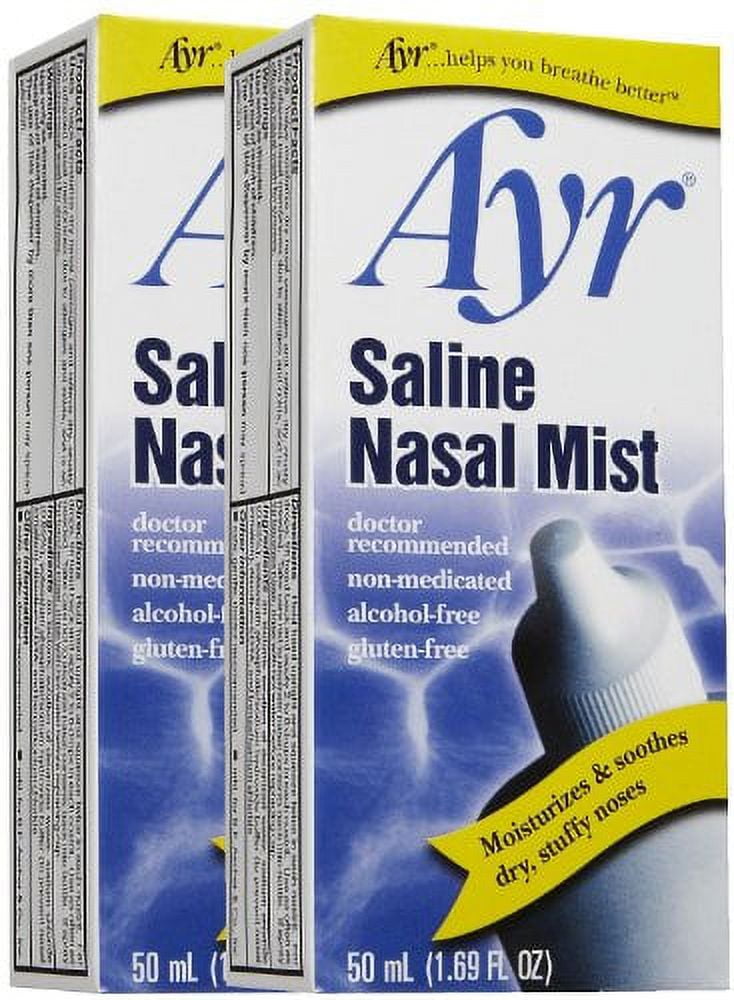 Ayr Saline Nasal Mist Pack of 12 Walmart