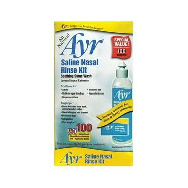 Ayr Saline Nasal Rinse Kit 100 Count