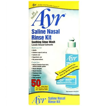 Ayr Saline Nasal Rinse Kit 50 Count