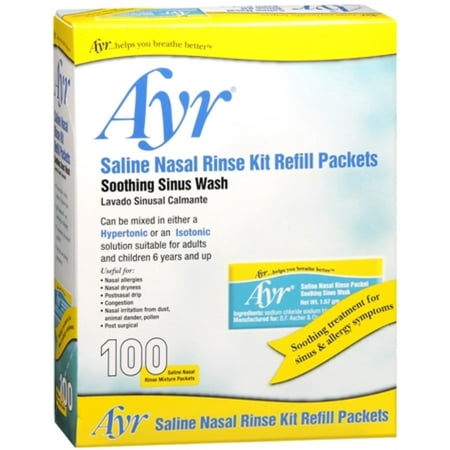 Ayr Sinus Rinse Refill Packets 100 Each (Pack of 4)